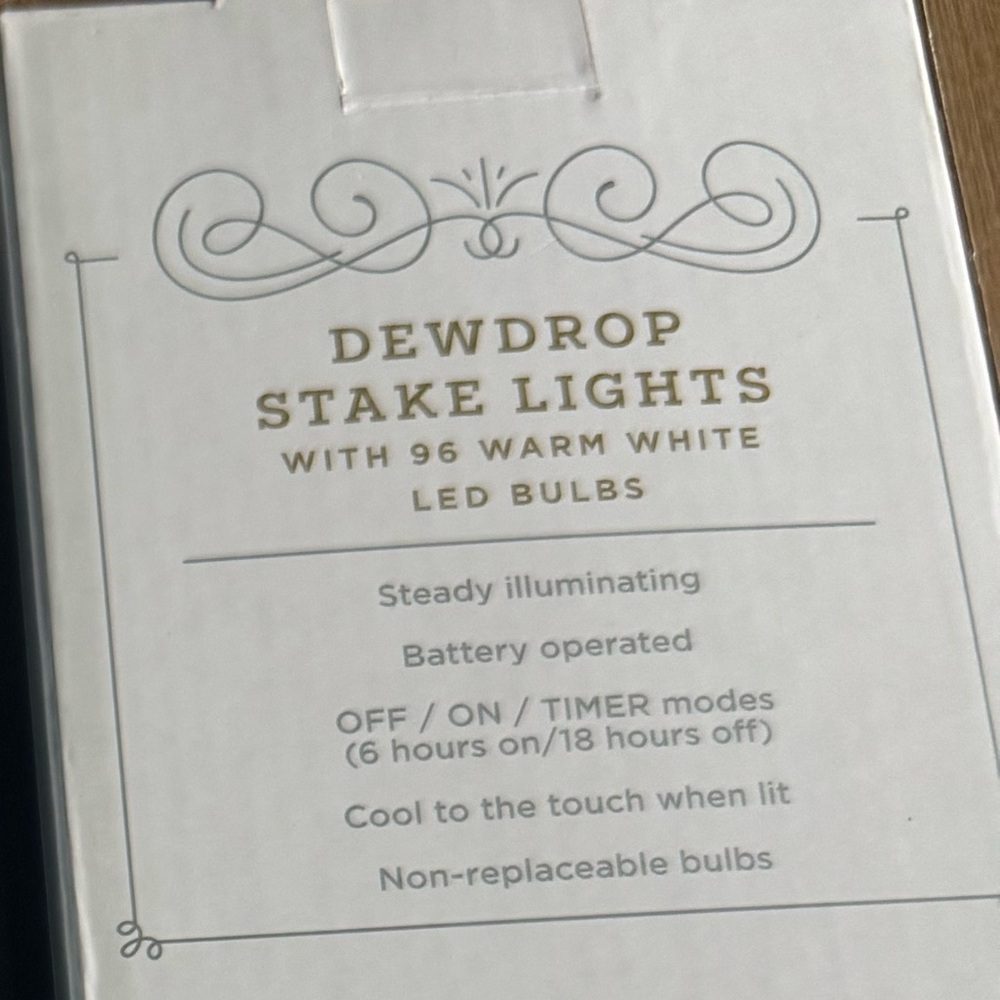 Wondershop Dewdrop Stake Lights - 96 Warm White LED Bulbs - Picture 2 of 3